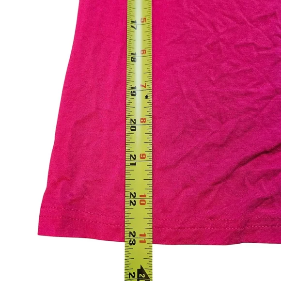 Mango Pop Medium Hot Pink Square Neck T-shirt - Picture 5 of 6